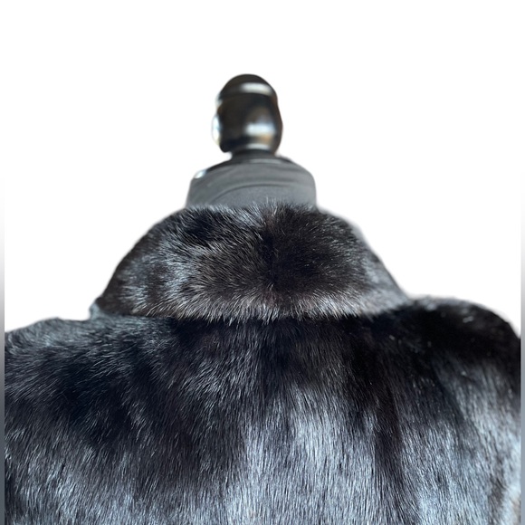 Authentic Christian Dior Genuine Black Ranch Mink Jacket Coat Women’s Large - Picture 5 of 13